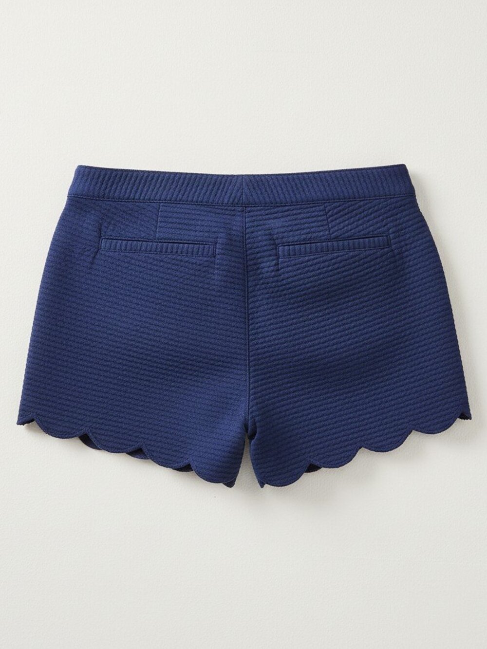 Lilly Pulitzer Buttercup Scalloped Hem Shorts Navy Blue NWT Size 8 Skort - Picture 3 of 4